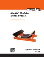 Preview for 1 page of Martin M3786 Operator'S Manual