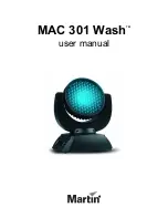 Preview for 1 page of Martin MAC 301 Wash User Manual