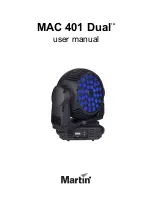 Martin MAC 401 Dual User Manual предпросмотр