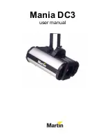 Предварительный просмотр 1 страницы Martin Mania DC3 User Manual