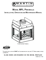 Martin MPL PENINSULA Installation And Maintenance Manual предпросмотр