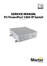 Предварительный просмотр 1 страницы Martin P3 PowerPort 1000 IP Rental Service Manual