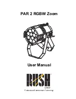 Martin PAR 2 RGBW Zoom User Manual preview