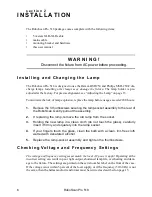 Preview for 6 page of Martin RoboScan Pro 518 User Manual