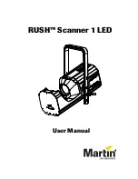 Martin RUSH Scanner 1 LED User Manual предпросмотр