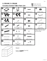 Preview for 2 page of Martin U-DS90B Assembly Instruction Manual