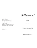 Martindale Electric Metrohm E3640 Instruction Manual предпросмотр