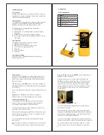 Предварительный просмотр 2 страницы MARTINDALE TEK500 Instruction Manual