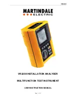 MARTINDALE VR2250 User Instruction Manual предпросмотр