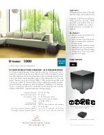 Preview for 1 page of MartinLogan Dynamo 1000 Brochure & Specs