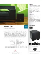 Preview for 1 page of MartinLogan Dynamo 700 Brochure