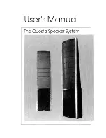 Предварительный просмотр 1 страницы MartinLogan Quest z User Manual