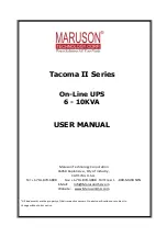 Maruson Tacoma II Series User Manual preview