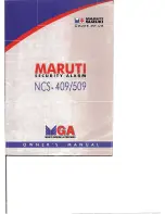 MARUTI SUZUKI NCS-409 Owner'S Manual предпросмотр