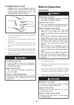 Preview for 12 page of Maruyama B230L Owner'S/Operator'S Manual