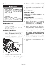 Предварительный просмотр 21 страницы Maruyama B230L Owner'S/Operator'S Manual