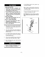 Предварительный просмотр 21 страницы Maruyama BC2300 Owner'S/Operator'S Manual