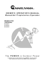 Maruyama BC360HE Owner'S/Operator'S Manual preview