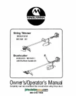 Maruyama BCGX 22 Owner'S/Operator'S Manual предпросмотр