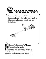 Maruyama BCV5020 Owner'S/Operator'S Manual preview