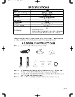 Preview for 5 page of Maruyama BL85 Operator'S Manual