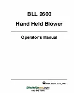 Maruyama BLL 2600 Operator'S Manual preview