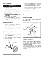 Предварительный просмотр 24 страницы Maruyama BST23 Assembly, Parts And Operator'S Manual