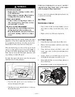 Preview for 22 page of Maruyama E23 Owner'S/Operator'S Manual