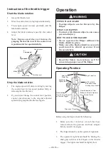 Preview for 17 page of Maruyama E300S Owner'S/Operator'S Manual