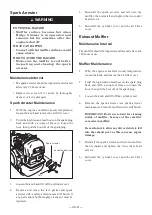 Предварительный просмотр 22 страницы Maruyama EH230DSL Owner'S/Operator'S Manual