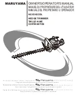 Maruyama H23D Owner'S/Operator'S Manual предпросмотр