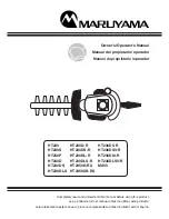 Preview for 1 page of Maruyama HT230 Owner'S And Operator'S Manual