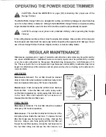 Предварительный просмотр 19 страницы Maruyama HT2321 Owner'S/Operator'S Manual