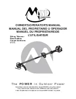 Maruyama M-LINE MT23L Owner'S/Operator'S Manual предпросмотр