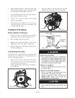 Preview for 18 page of Maruyama M27QC Owner'S/Operator'S Manual