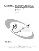 Preview for 1 page of Maruyama MBS329 Owner'S/Operator'S Manual