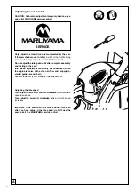 Предварительный просмотр 18 страницы Maruyama MCV51 Instruction Manual