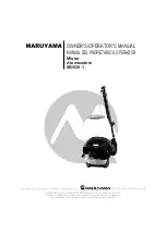 Maruyama MD830-1 Operator'S Manual preview