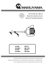 Maruyama MX22E Owner'S/Operator'S Manual preview