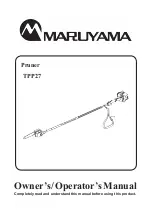 Maruyama TPP27 Owner'S/Operator'S Manual preview