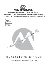 Maruyama TPP270 Owner'S/Operator'S Manual предпросмотр