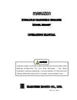 Maruzen BH20EV Operating Manual preview