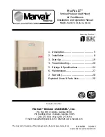 Marvair AVP 24 Installation And Operation Manual preview