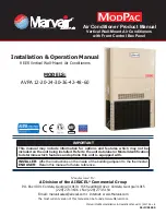 Preview for 1 page of Marvair AVPA 12 series Installation & Operation Manual