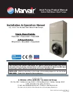 Preview for 1 page of Marvair MAA1042H Installation & Operation Manual