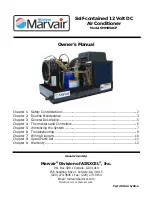 Preview for 1 page of Marvair Marine SMM05ACP Owner'S Manual