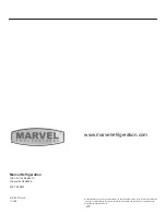 Предварительный просмотр 21 страницы Marvel Outdoor MORE124 Owner'S Manual