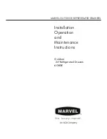 Preview for 1 page of Marvel 24" Refrigerated Drawers 6ORDE Operating And Maintenance Instructions Manual