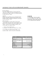 Preview for 2 page of Marvel 24" Refrigerated Drawers 6ORDE Operating And Maintenance Instructions Manual