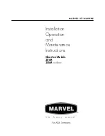 Preview for 1 page of Marvel 30iM Installation, Operation And Maintenance Instructions